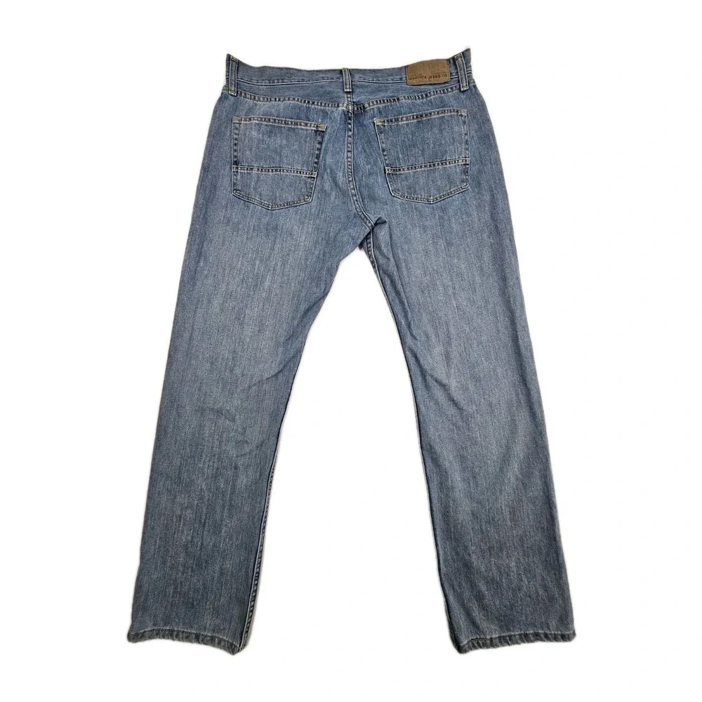Nautica Jeans Co. Relaxed Fit Jeans Men's 36x334 Medium Wash 100% Cotton